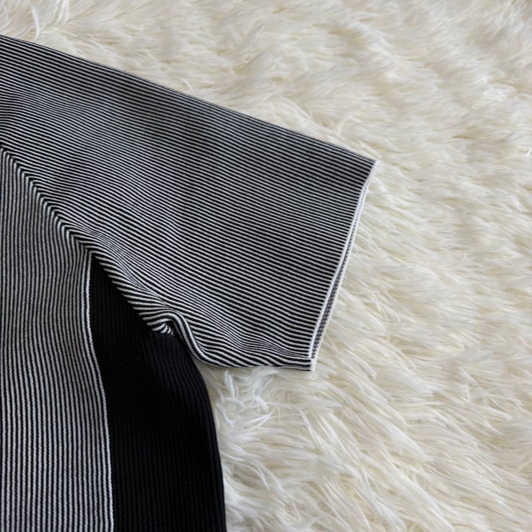 【ジャックバニー】美品 モックネック グレー メッシュ 2サイズ レディース