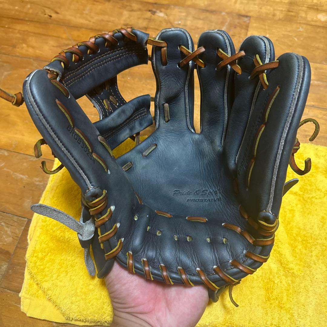 ZETT ネイビー　軟式グローブ 右投げ用