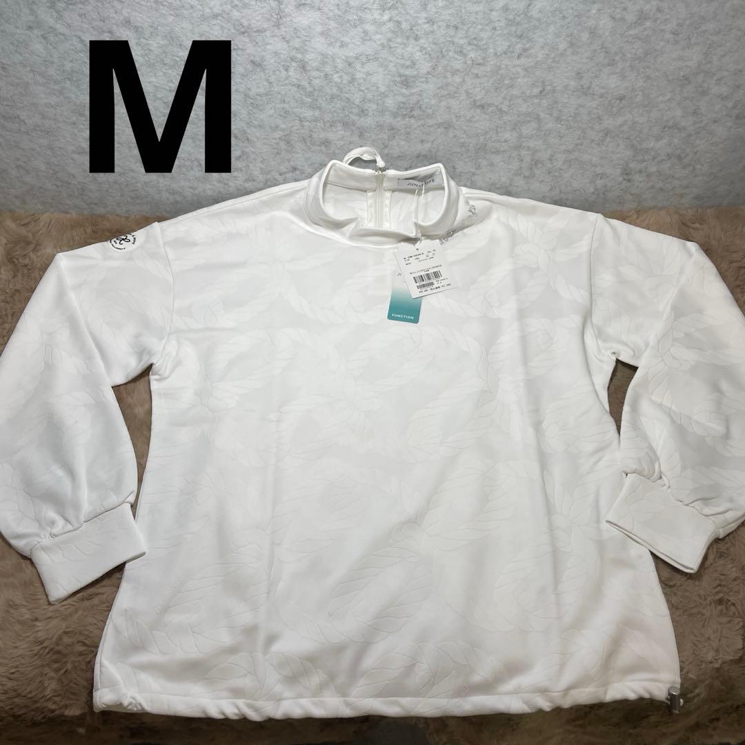 Jun & Ropé【UV】【吸水速乾】ロープ柄Jドロスト長袖プルオーバー