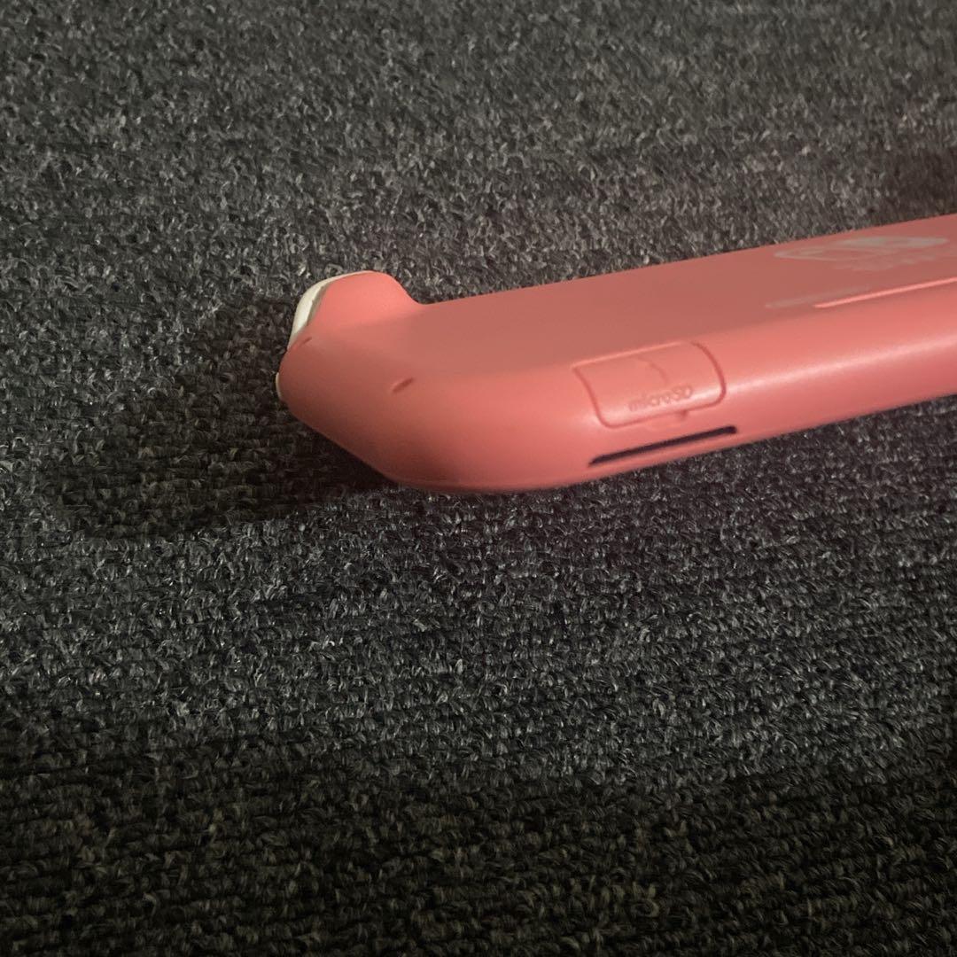 Nintendo Switch Lite 本体 箱付き 充電器 コーラル ピンク