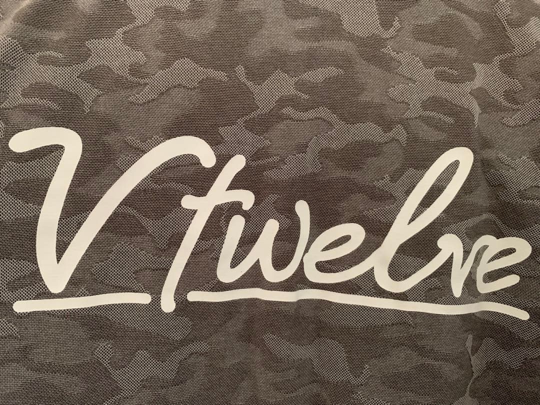 V12 ヴィトゥエルヴ　ゴルフポロシャツ　メンズ　M カモフラ　春夏秋　吸汗速乾