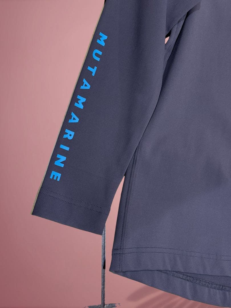 【新品】ムータマリン　ゴルフ　裏起毛　モックネック　グレー　Sサイズ