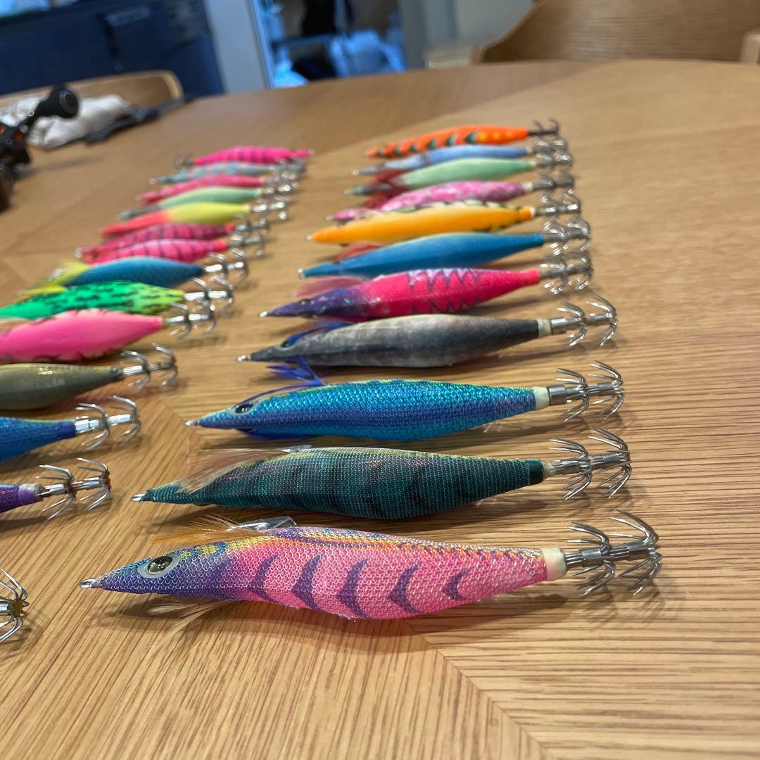 人気エギ25本！エギ王K・エメラルダス・セフィア 3.5号＆3.0号 ケース付