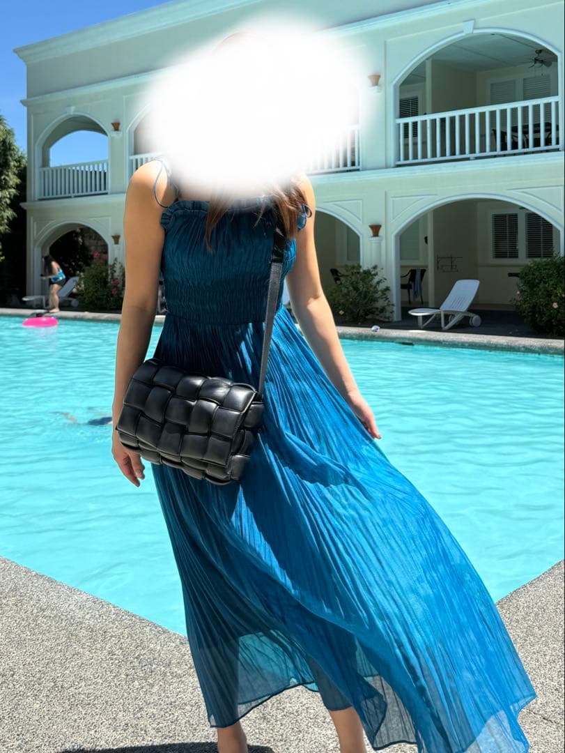 ワッシャーシャーリングキャミワンピース