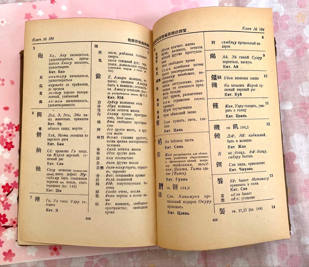 1944年ロシア語 漢字辞典Иероглифический Словарь骨董品