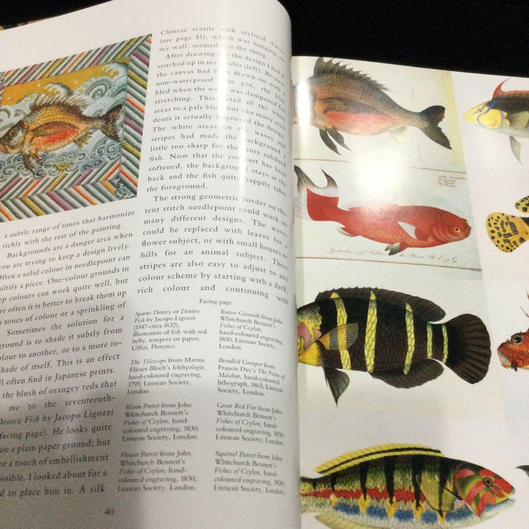 ケイフファセット　洋書　刺繍　デザイン　布　英語　Kaffe Fassett