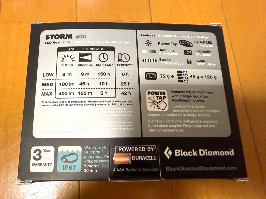  STORM 400 ヘッドランプ