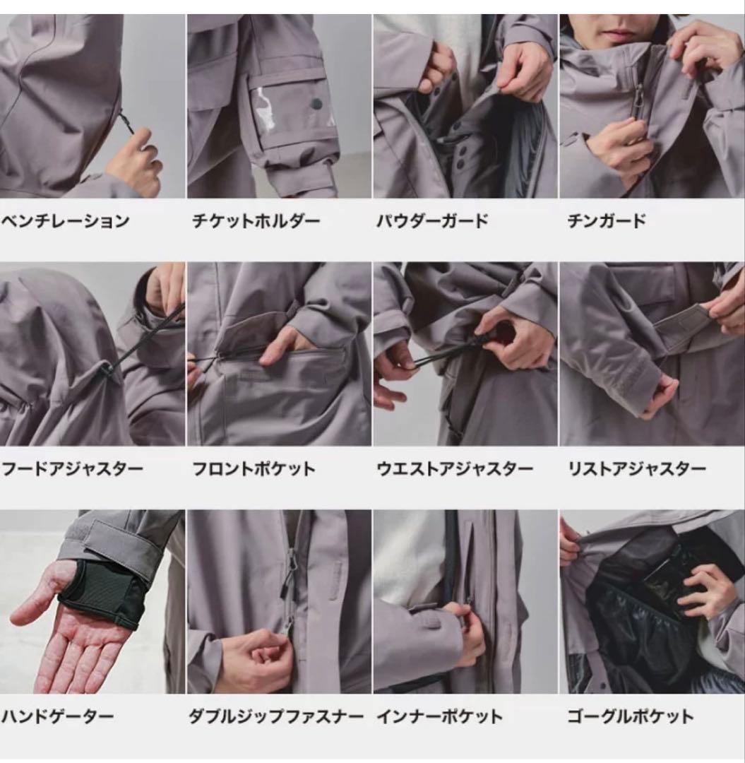 新品未使用dlite スノーボードウェア25-26 上下セット Mサイズ