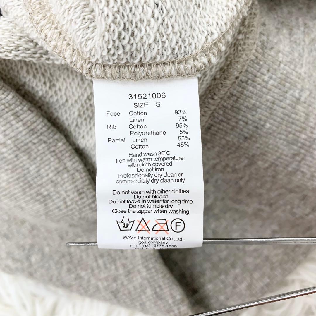 美品✨ ゴア goa フード付き ジップ ベスト グレー リネン混 y2k 平成