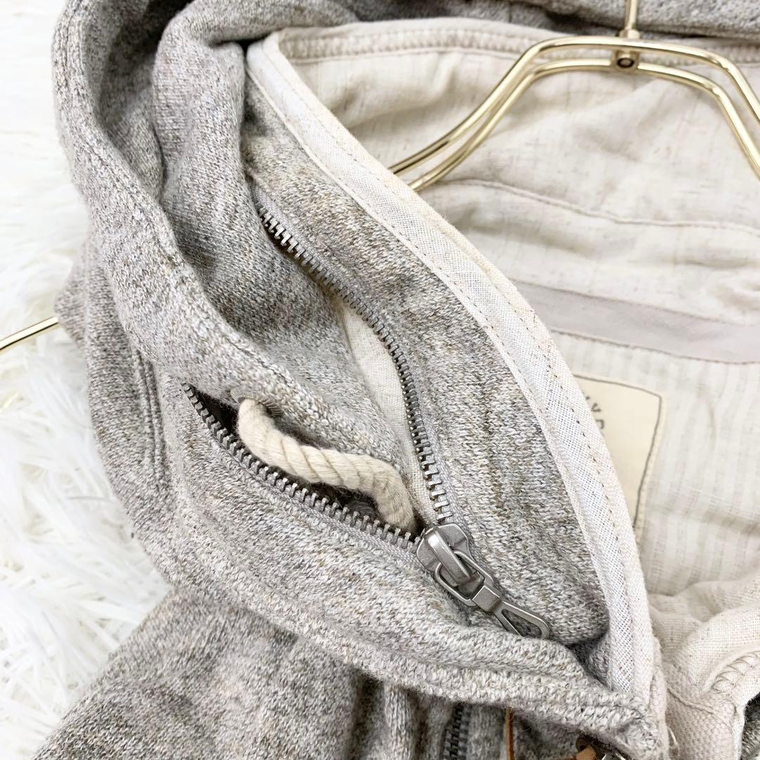 美品✨ ゴア goa フード付き ジップ ベスト グレー リネン混 y2k 平成