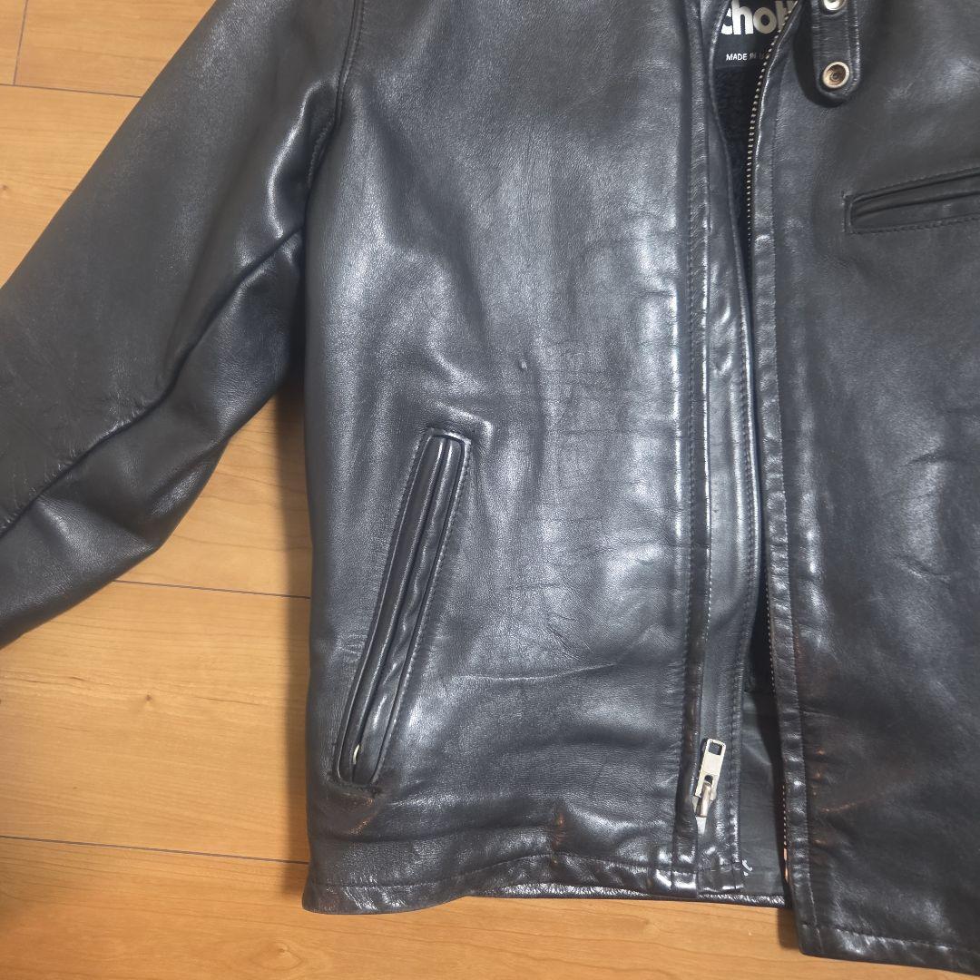 Schott シングルライダースジャケット 38