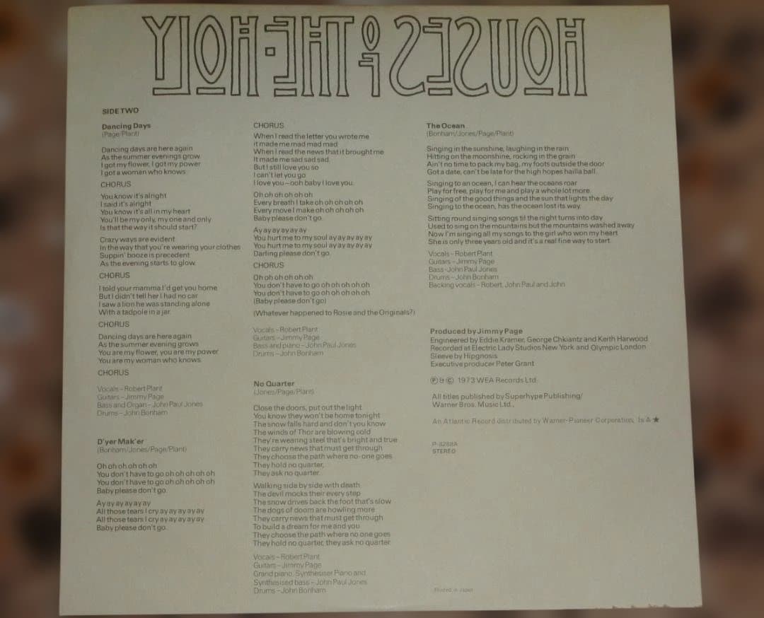 レッド・ツェッペリン / 聖なる館