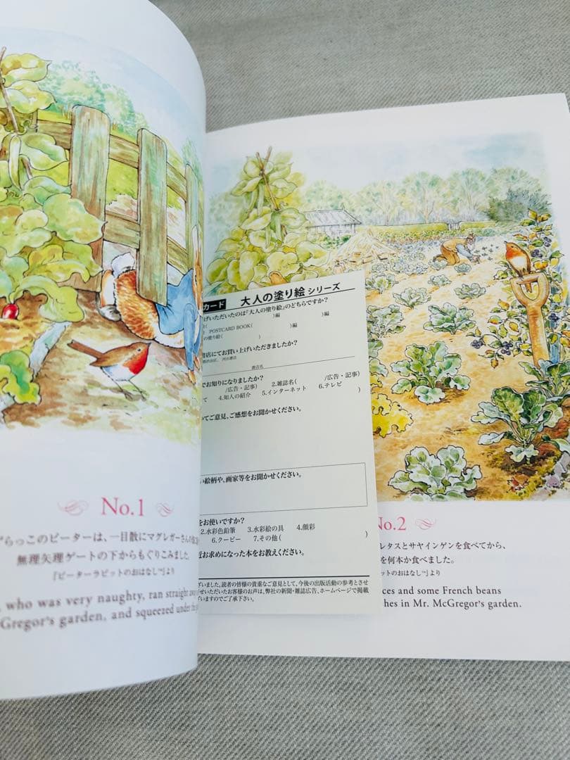 大人の塗り絵 ピーターラビット