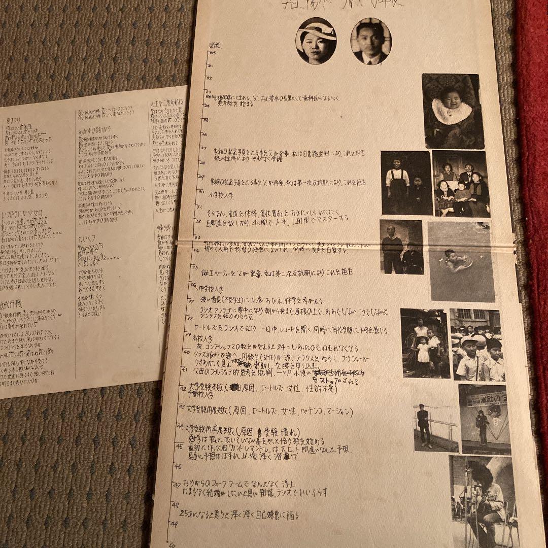 井上陽水　LPレコード　もどり道