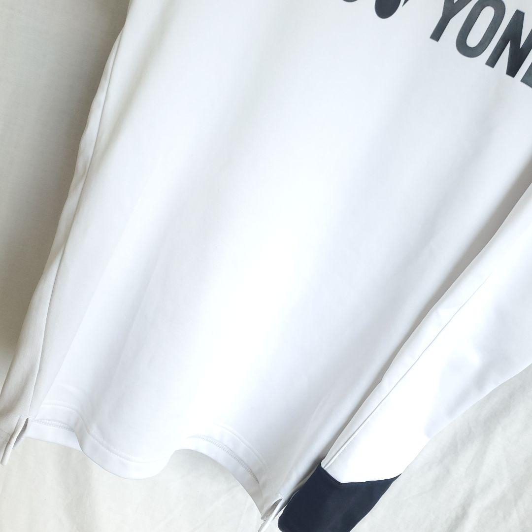 YONEX バドミントン 長袖 ウェア カットソー 白 ホワイト 柄