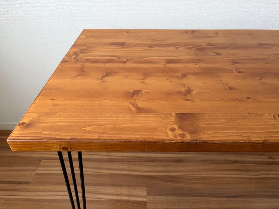 送料込 LOWYA 天然木テーブル