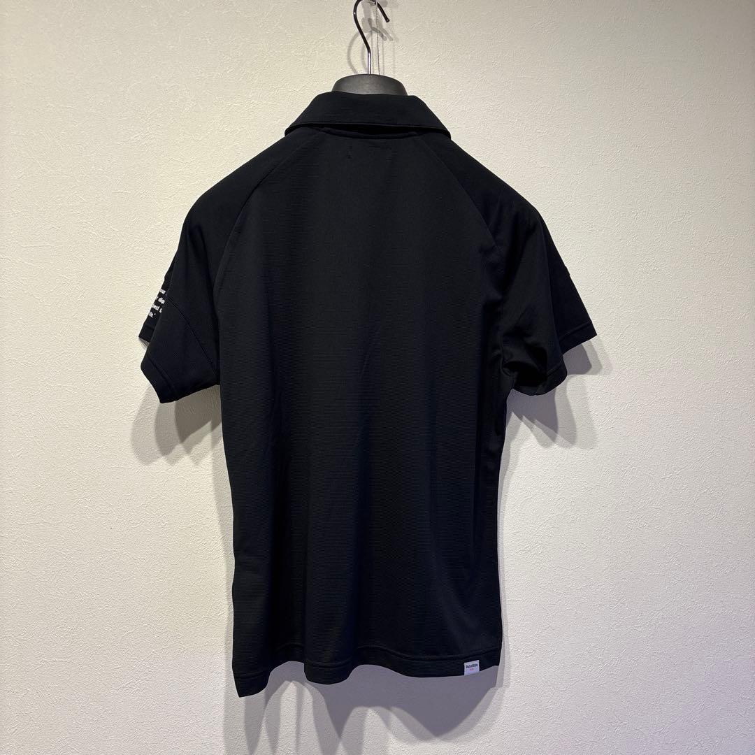 Black&White ポロシャツ Lサイズ ブラック&スカート&モックシャツ