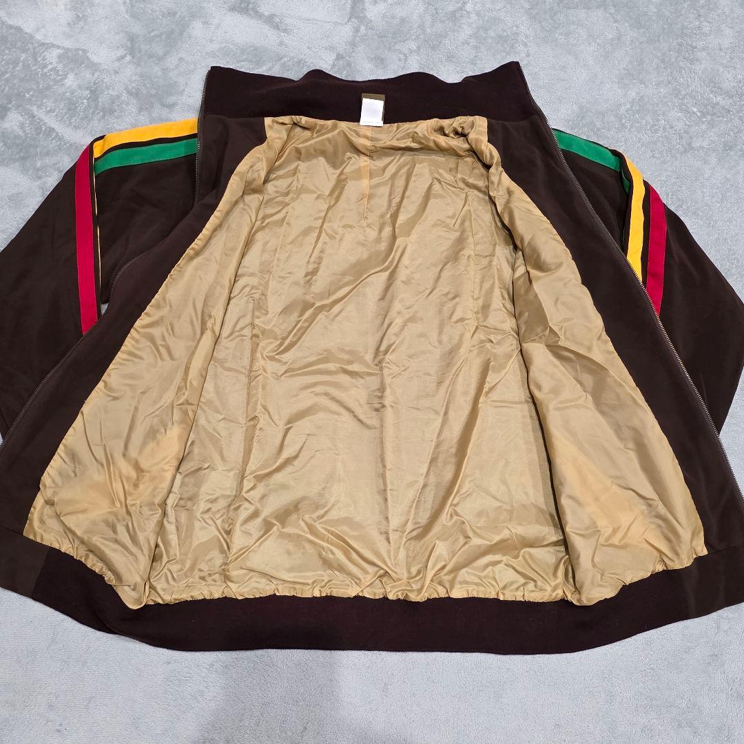 Octopus Army　トラックジャケット　XL　ラスタカラー　ブラウン