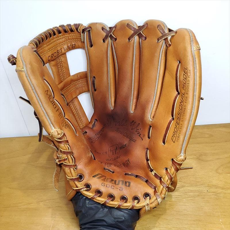 ミズノ ワールドウィン オリジナル版 当時物 Mizuno 外野用 硬式グローブ