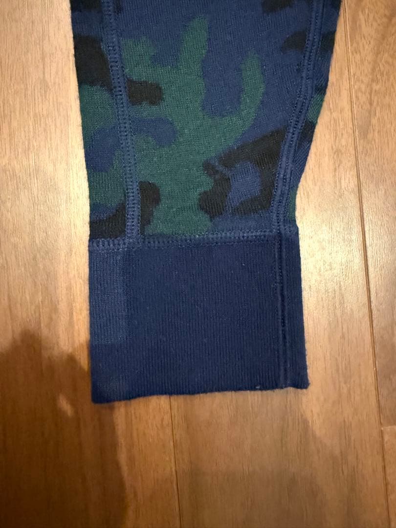 RLX ラルフローレン ウール混 迷彩 カモフラ ニット セーター S ゴルフ