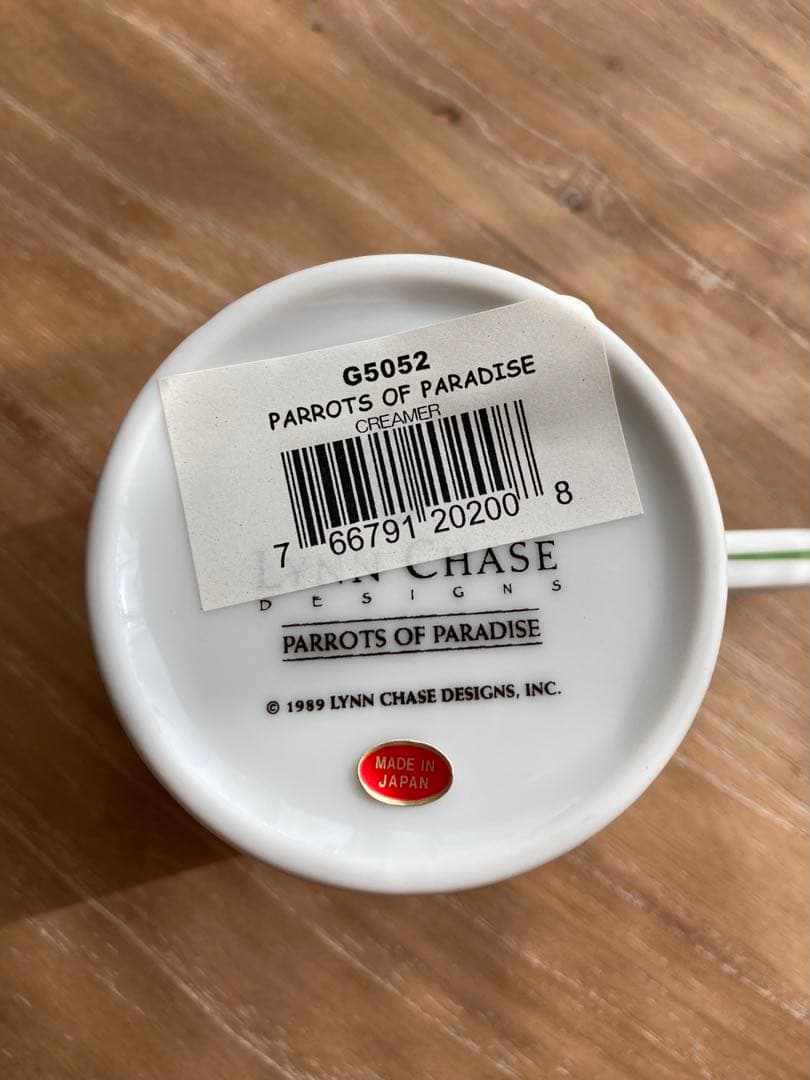 未使用☆LYNN CHASE PARROTSOFPARADISEミルクピッチャー