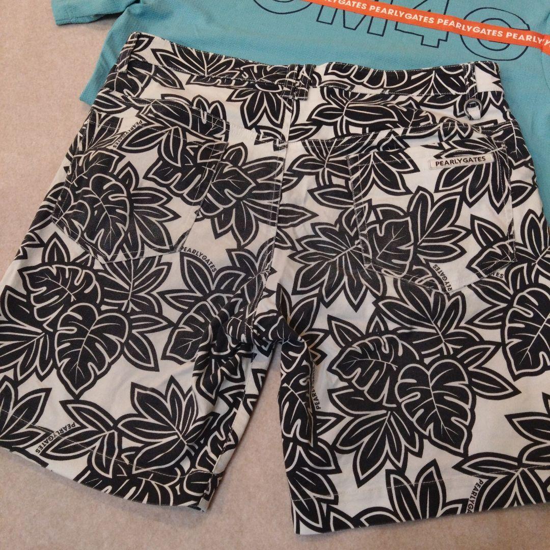 ★PEARLY GATES★ロゴ入りハーフパンツ＆ハイネックシャツ サイズ6