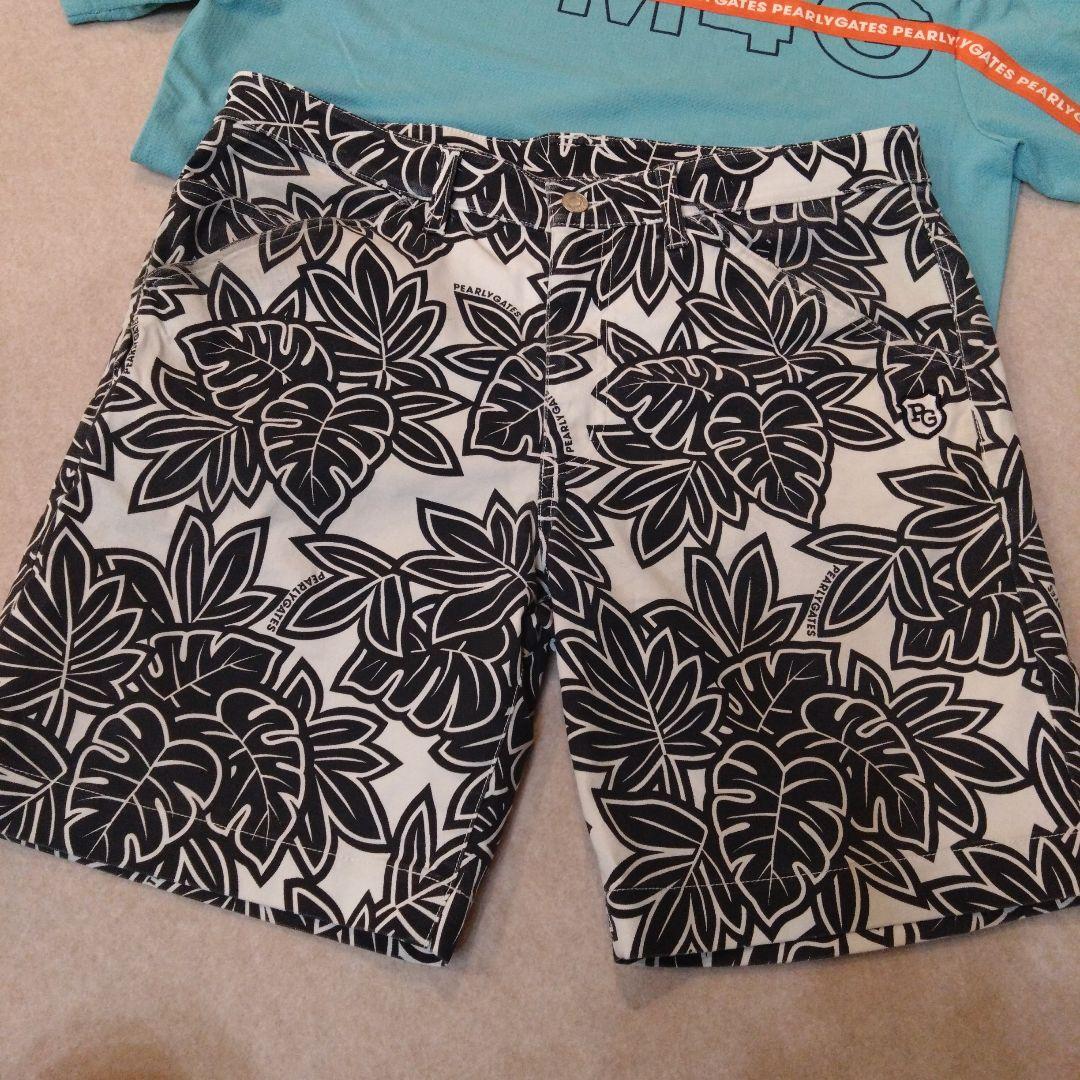 ★PEARLY GATES★ロゴ入りハーフパンツ＆ハイネックシャツ サイズ6