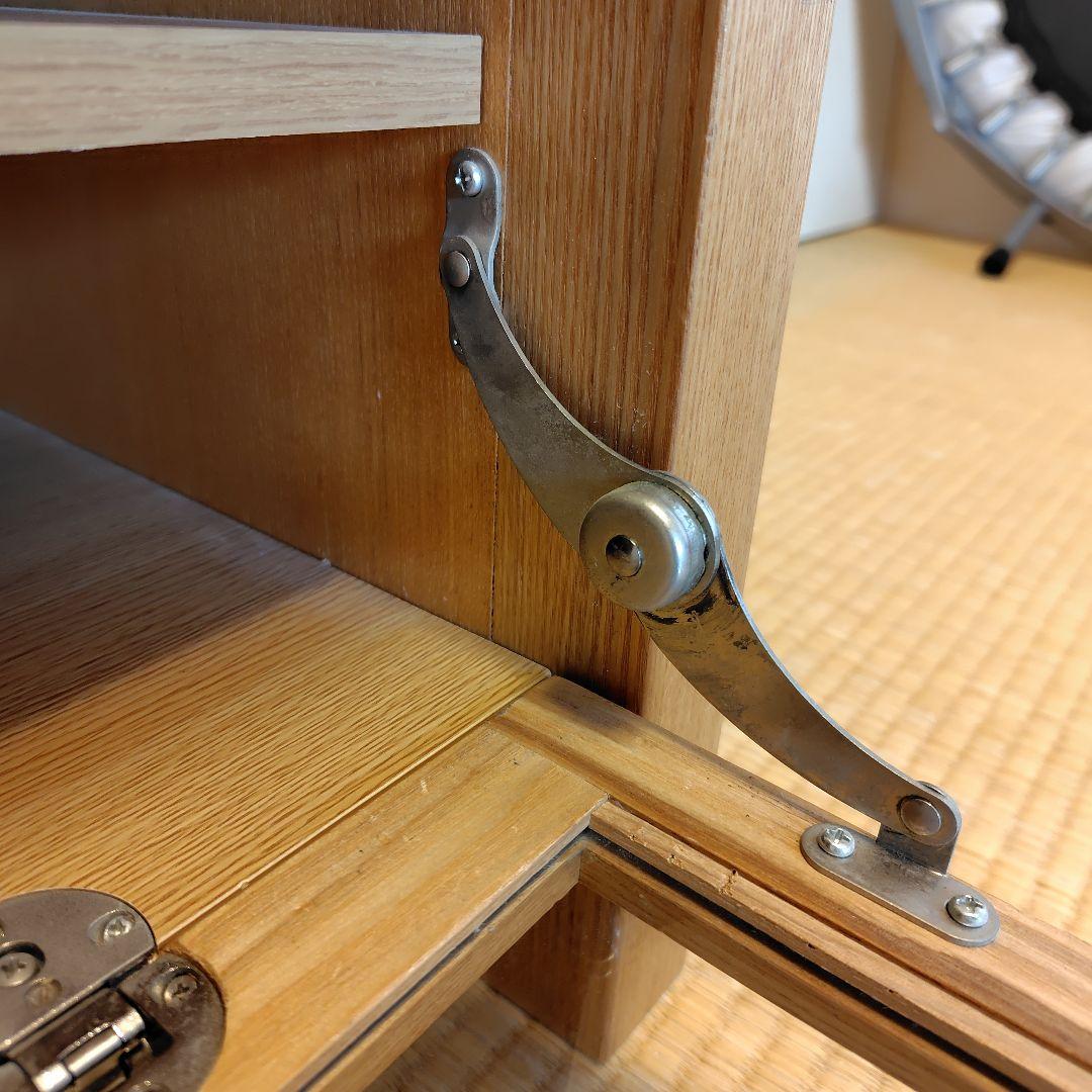 無印良品　木製テレビ台 ガラス扉付き