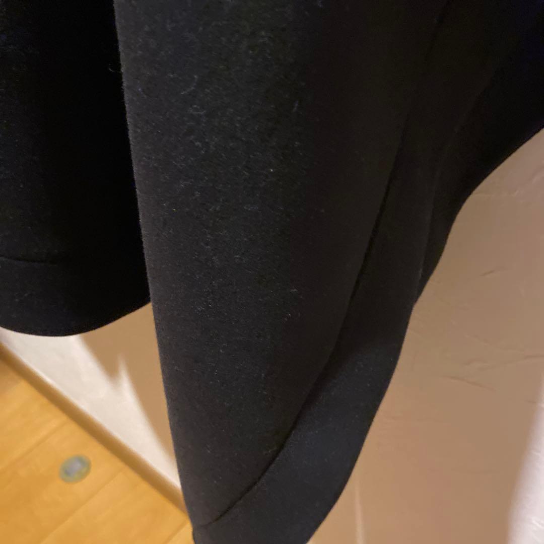 ピンクハウスヘルノコート　フード付き ポンチョ コート　黒