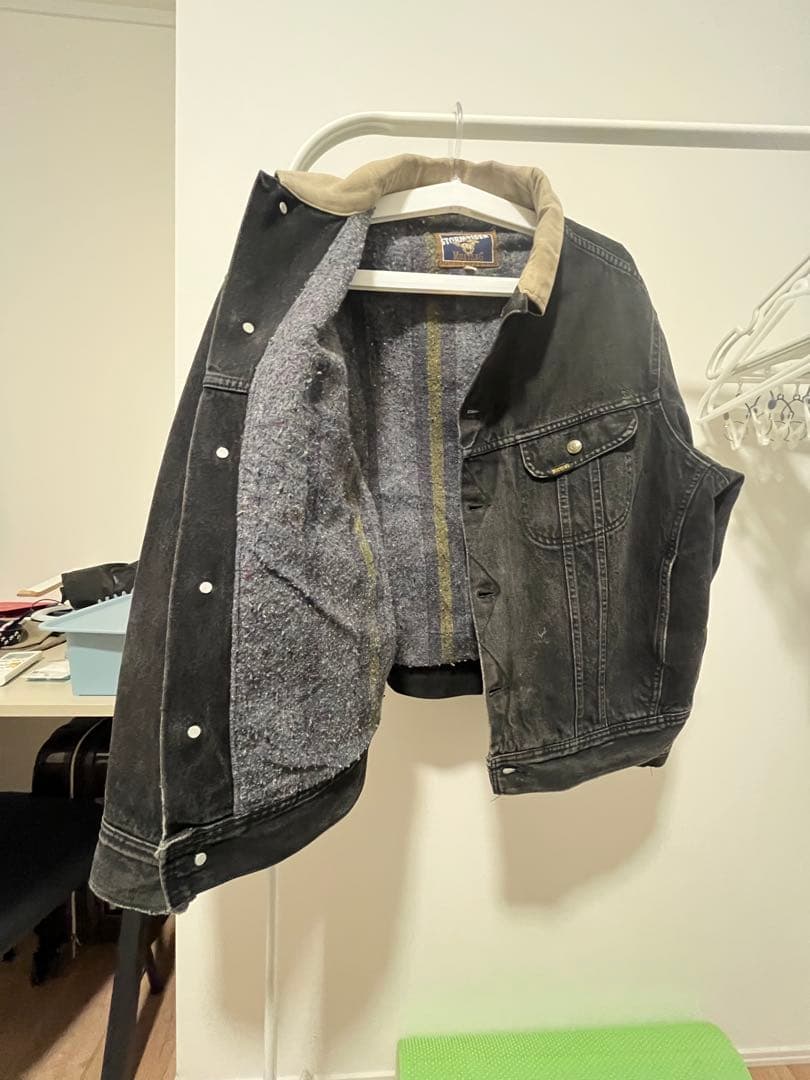 mustang storm rider ブラック デニムジャケット