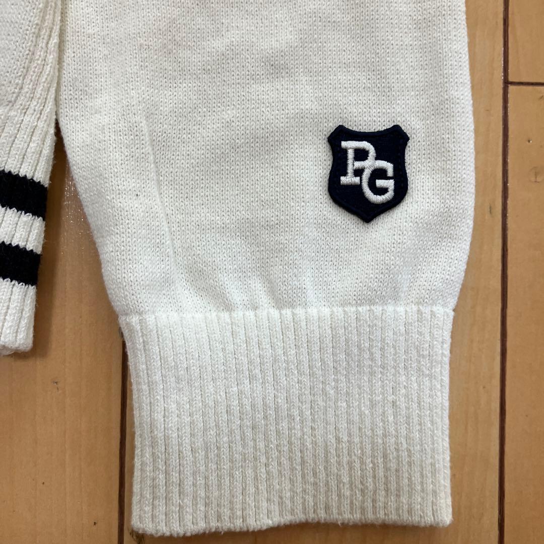 PEARLY GATES パーリーゲイツ　ニット　セーター　総柄　ホワイト　1