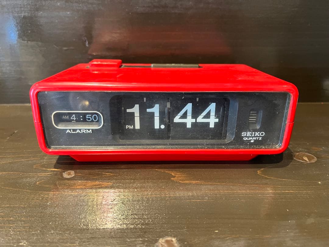 【希少】セイコー 時計 パタパタ 昭和レトロ 激レア 単1電池 QN407