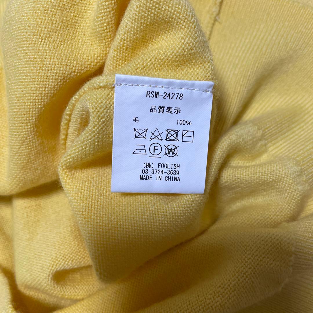 rough&swell イエロー ニットセーター Lサイズ