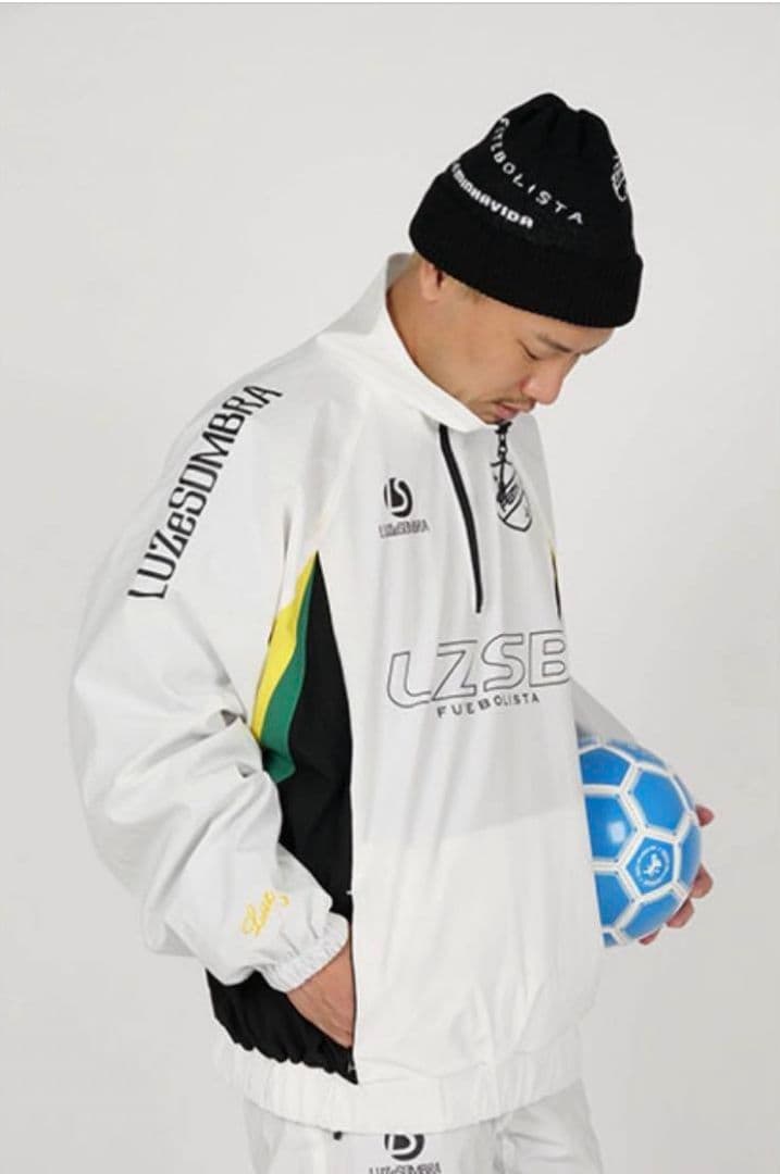 LUZeSOMBRA ルースイソンブラ プルオーバー ホワイト M ハーフジップ