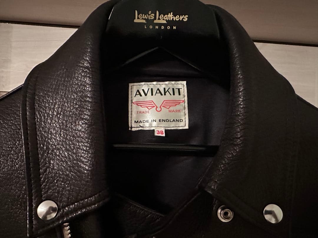 ルイスレザー ×リアルマッコイズ 441T サイクロン タイトフィット 38