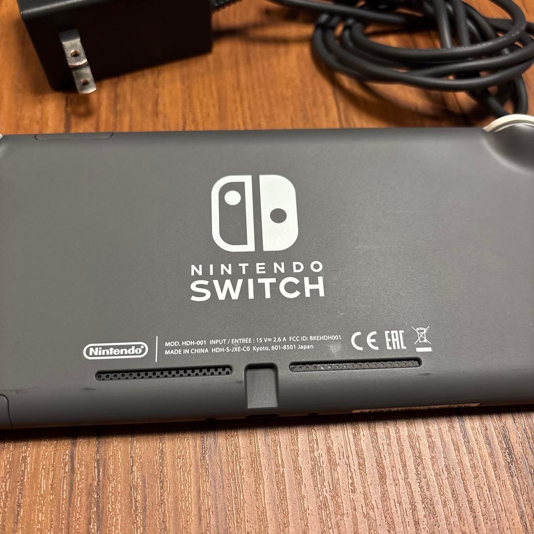美品☆Nintendo Switch Lite グレー 充電器付き