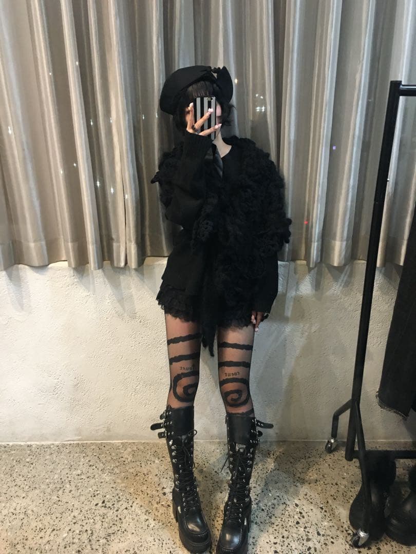 tricot COMMEdesGARÇONS archive 手編みニットケープ