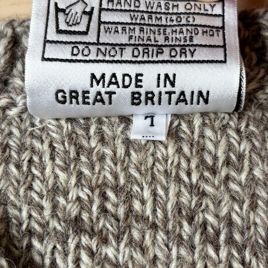 定価2.6万 英国製 ブラックシープ ハンドメイド ウールベスト L 無染色希少