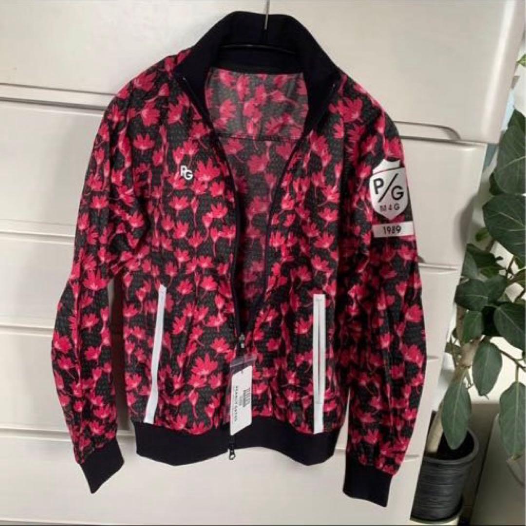 パーリーゲイツタフレックススーパーストレッチ桜柄薄手ブルゾンサイズ0