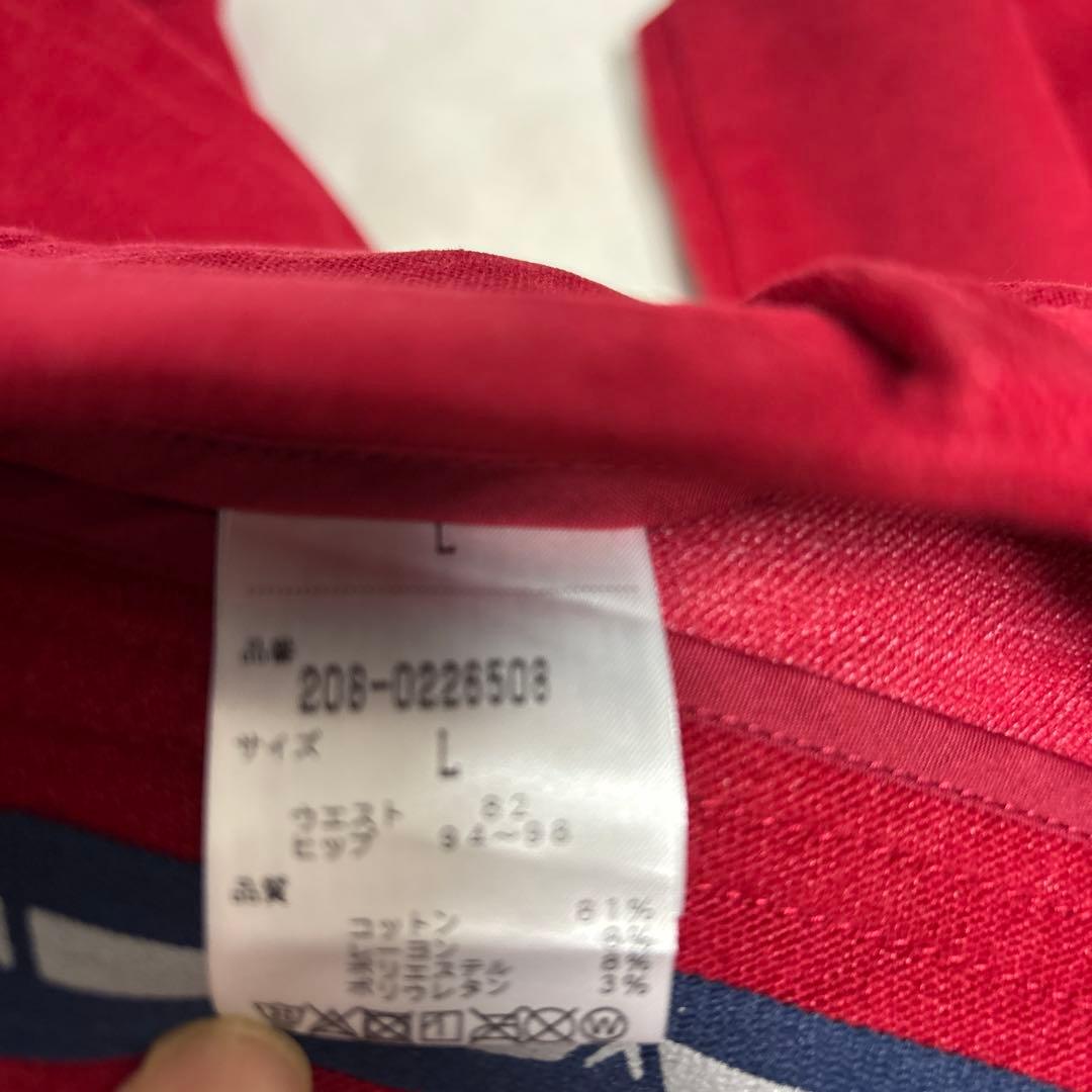 Callaway ゴルフ　メンズ　Lサイズ　赤 パンツ ボタン付き