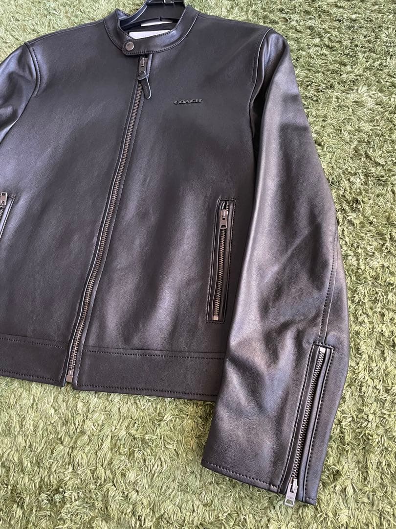 専用 COACH 革ジャン シングルライダース