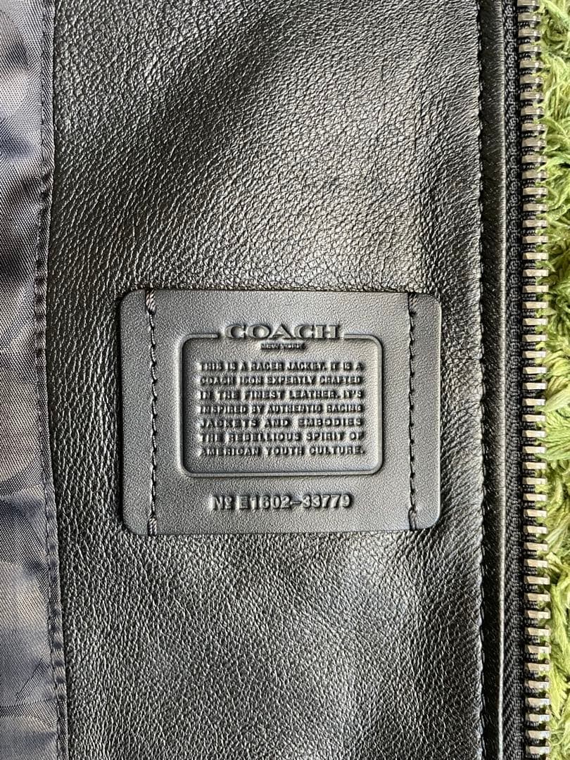 専用 COACH 革ジャン シングルライダース