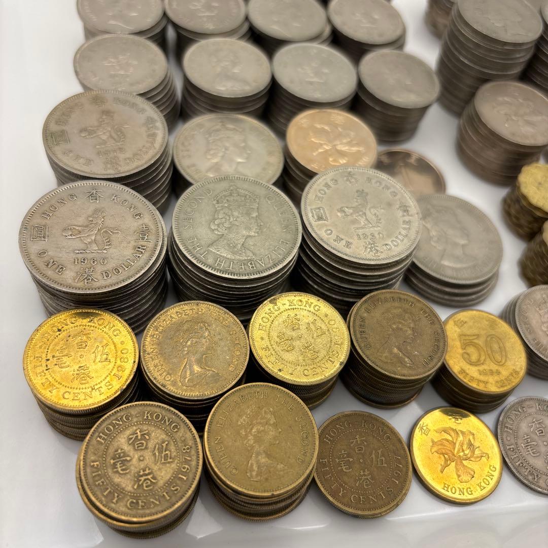 A-10 古銭 まとめ売り 542香港ドル 512枚 約3.1kg 外国