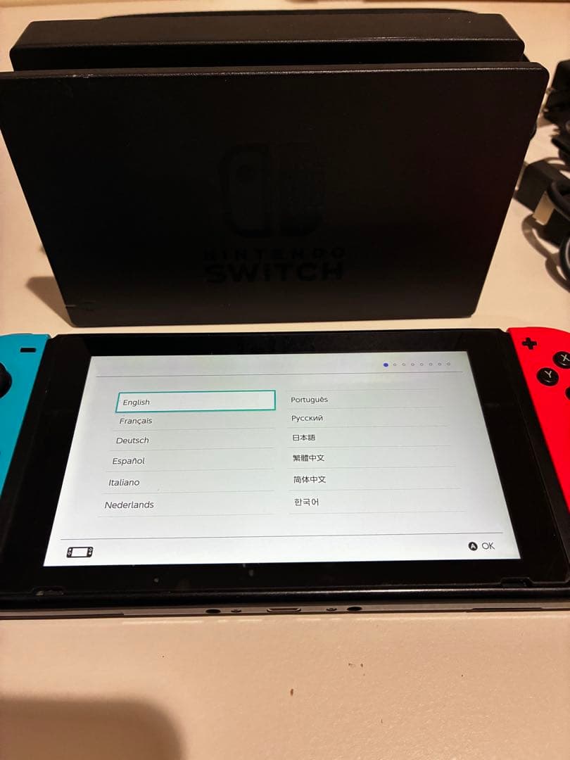 Nintendo Switch 青/赤 本体 2018年製