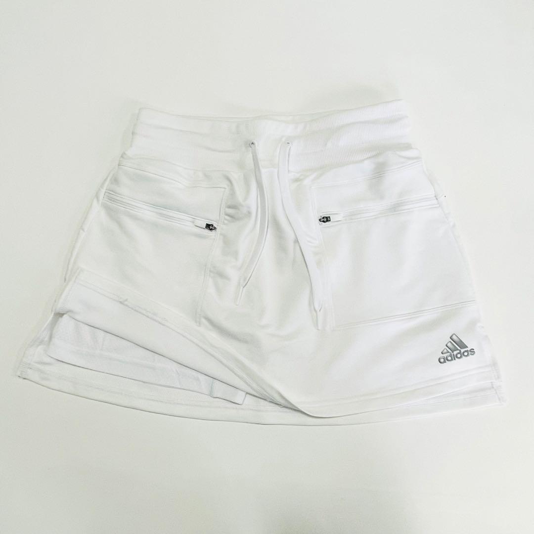 L【アディダス】ゴルフ ワープニット フロントポケット　スカート　スコート　美品
