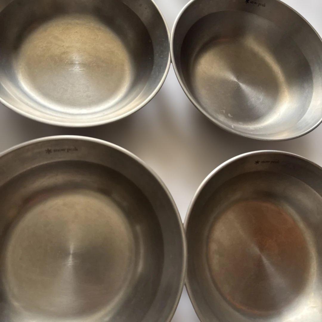  peak スノーピーク テーブルウェア4点セット4人分 合計16枚