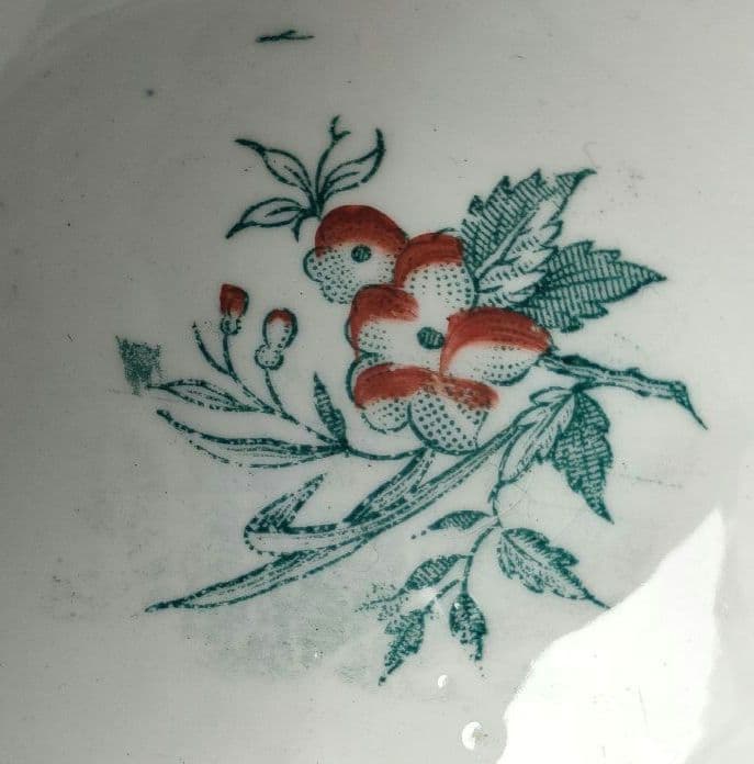 希少　美品　サルグミンヌ　植物模様のプチボウル　フランスアンティーク