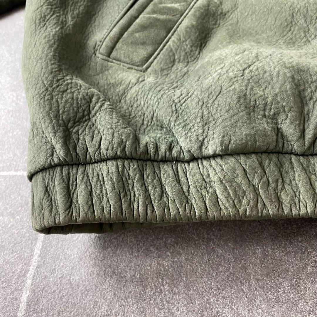 90s vintage 本革 レザーブルゾン ドリズラージャケット XL