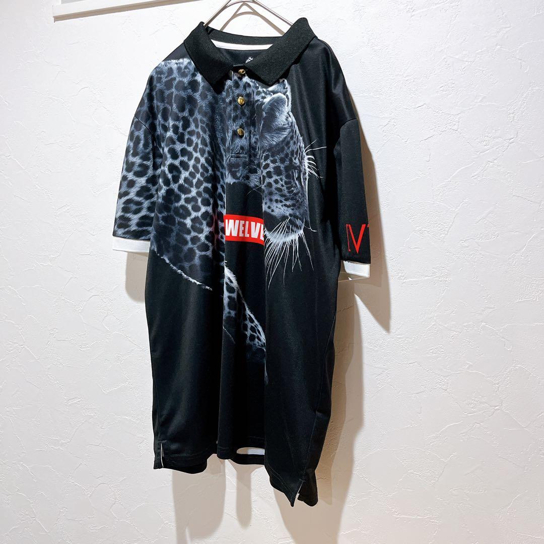 【極美品】ヴィトゥエルヴ ゴルフウェア 半袖 ポロシャツ レオパード XLサイズ