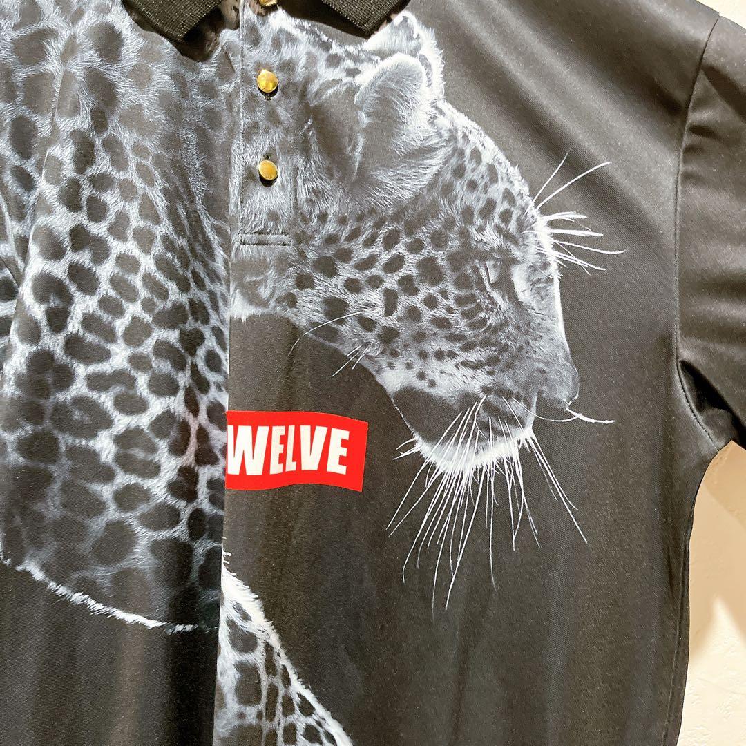 【極美品】ヴィトゥエルヴ ゴルフウェア 半袖 ポロシャツ レオパード XLサイズ